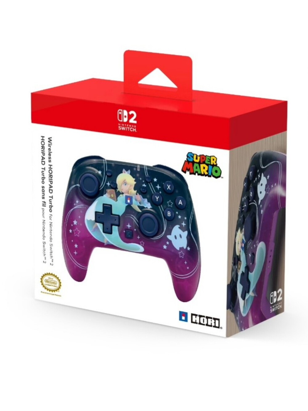 Wireless HORIPAD Turbo (Unvrse Rosalina)-Game Controller Pad for Nintendo Switch